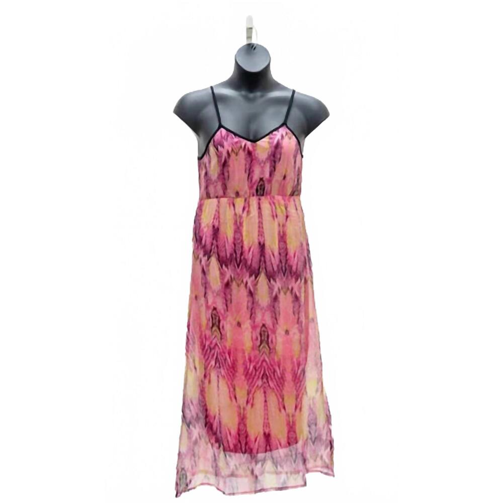 NEW JESSICA TAYLOR women's chiffon summer dress in pink fuchsia